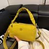 Niche portable pillow bag women's shoulder bag multi-layer nylon bag leisure sports messenger bag