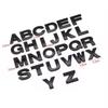 1PC 25mm3D Metal Alphabet Black Badge  Letters Numbers Stickers Automobiles  Stickers Decoration Car Accessories