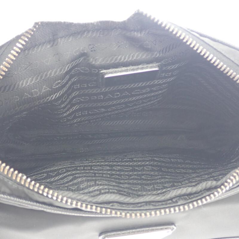 Prada 2VH133 Shoulder Bag Black Nylon/Safiano Women