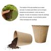 1Set Paper Nursery Pots Biodegradable Pulp Garden Propagator Flower Seed Starter Trays Plant Growing Containers Eco-Friendly