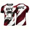 Hot Summer Selling UFC Boxing Fighting Competition Men's T-shirt Fashion Quick Drying Casual Breathable O-neck Short Sleeve Tops