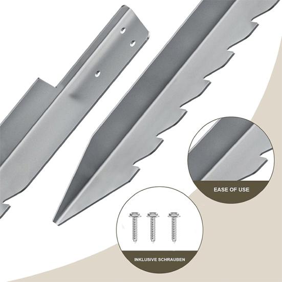 Fence Post Stakes Repair Kit Rust-Resistant Easy To Install Heavy Duty Steel Fence Post Ground Stakes