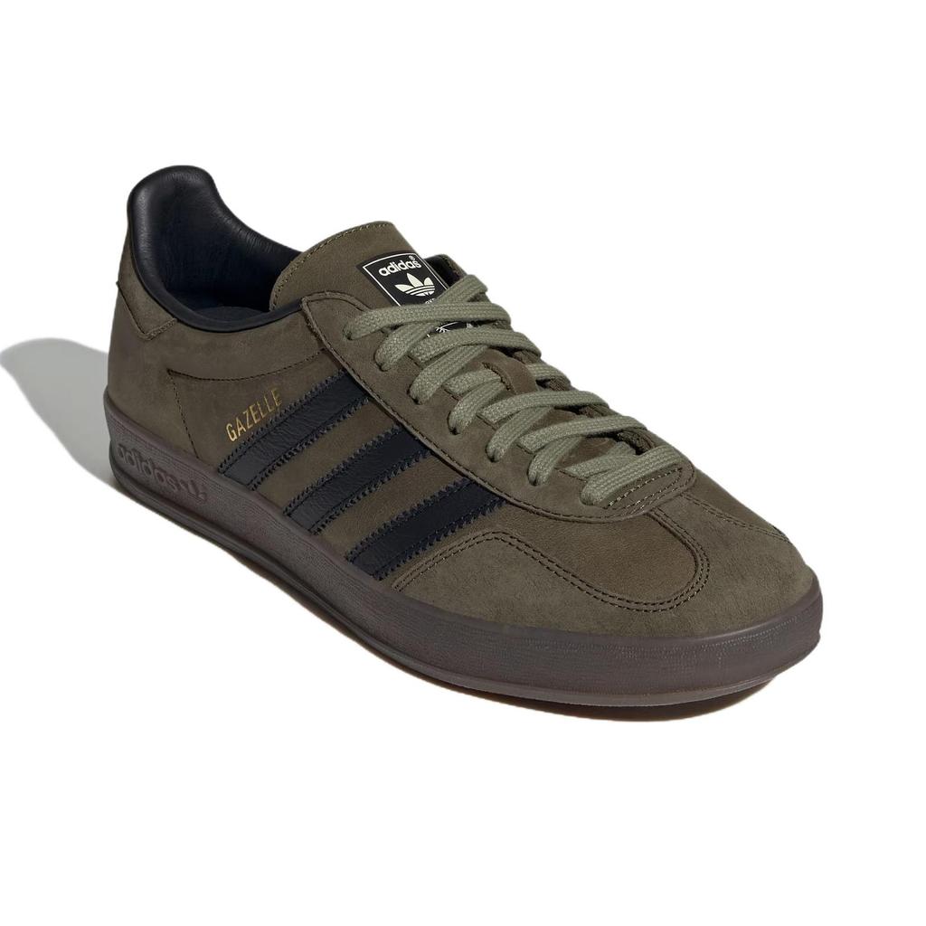 Adidas Gazelle Indoor Focus Olive Unisex Sneakers Green Core-Black Gum IH4772