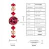 Bonarger Women's Clover Diamond Bracelet Quartz Movement Luminous Waterproof Calendar Watch B3590L (4 Color)