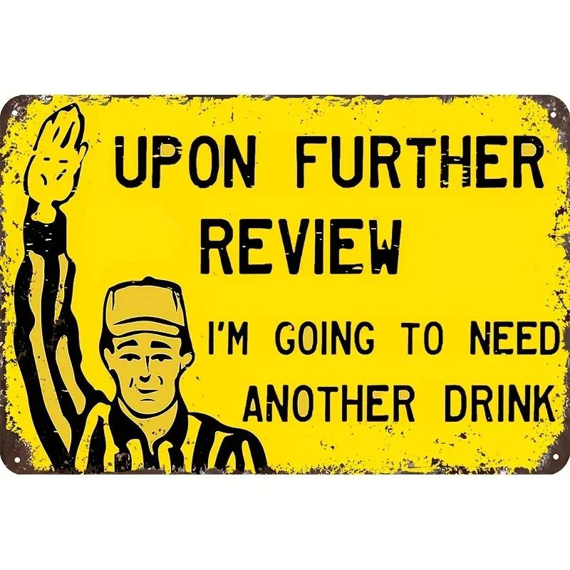 FJ Vintage Bar Signs Bar Decor Funny Bar Open Metal Signs for Home Bar Man Cave Decor Signs 20x30 Cm Retro Bar Metal Iron Signs