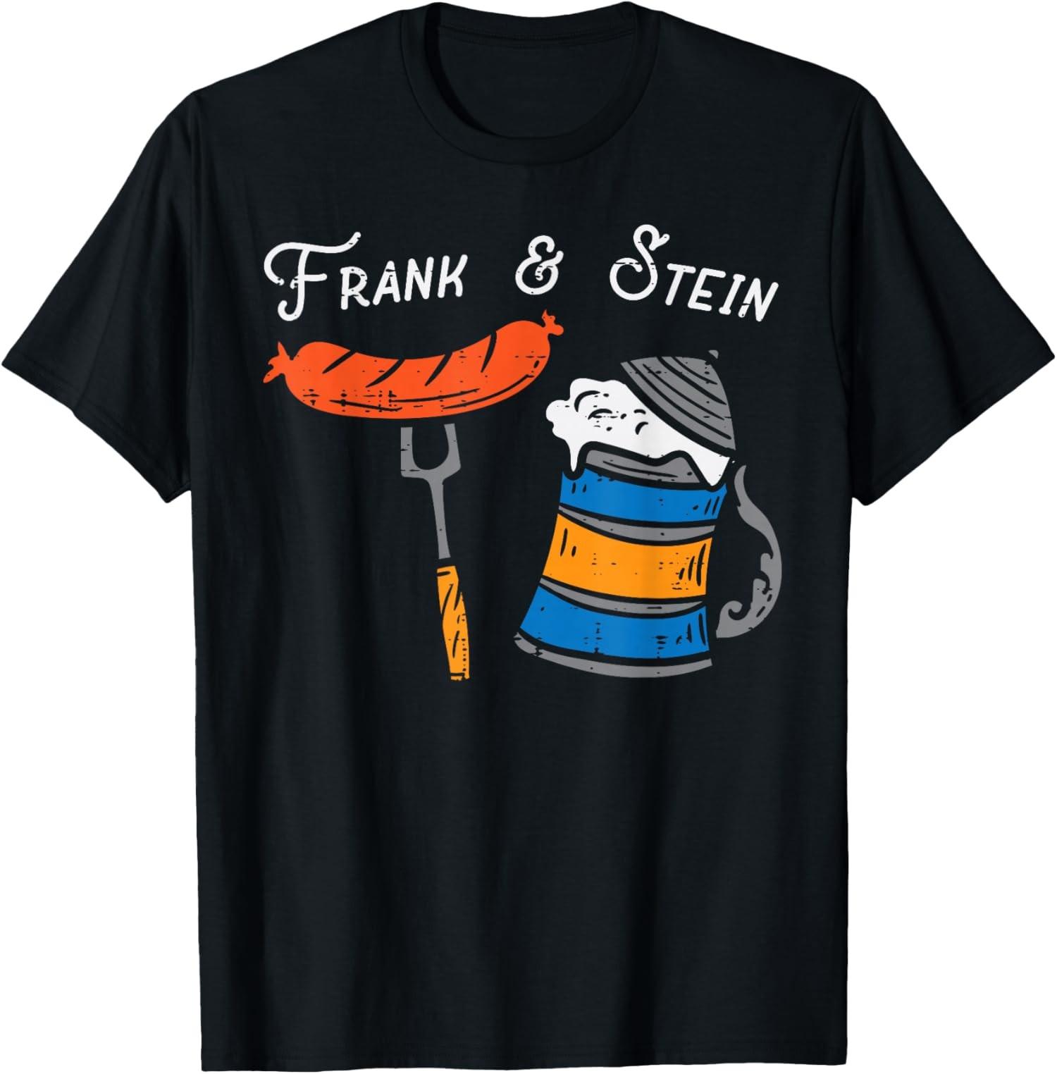 Frank And Stein Funny German Bavarian Oktoberfest Unisex T-Shirt S разноцветный