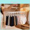 Modern Minimalist Pants Rack With Non Marking Clips For Home Closet Organization