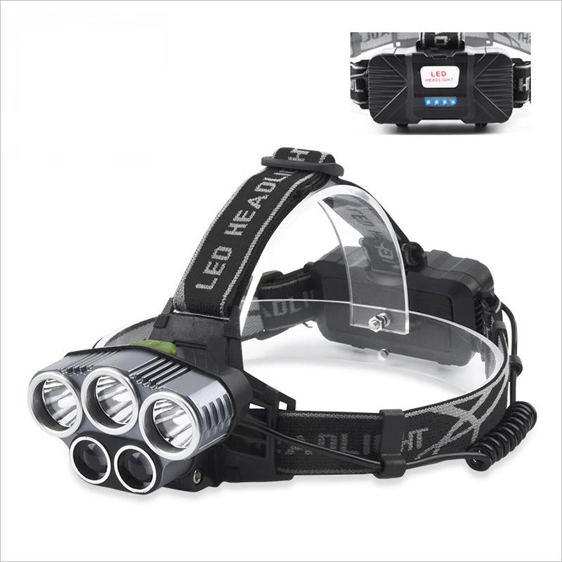 Outdoor Rechargeable 5-LED Fishing Headlamp