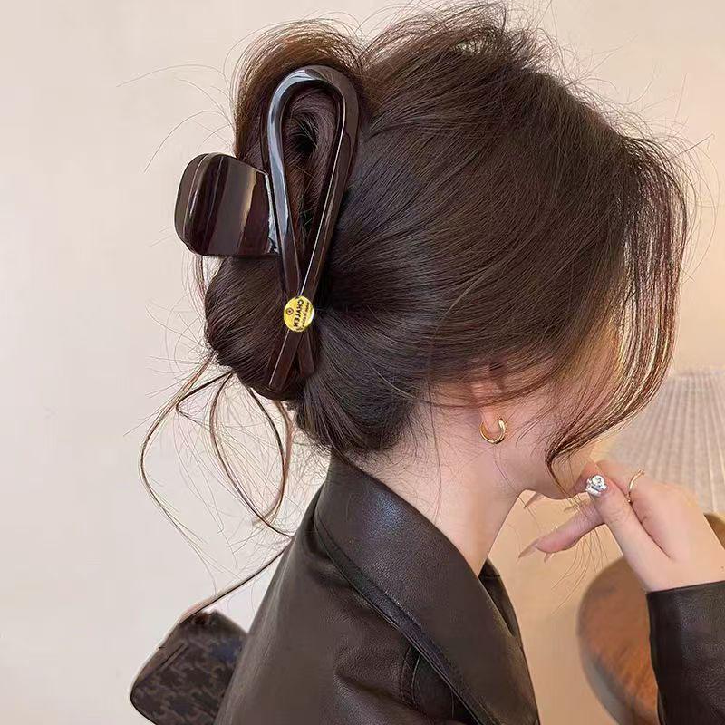 2025 Gold Label Korean Design Large Summer Shark Hair Claw Clip