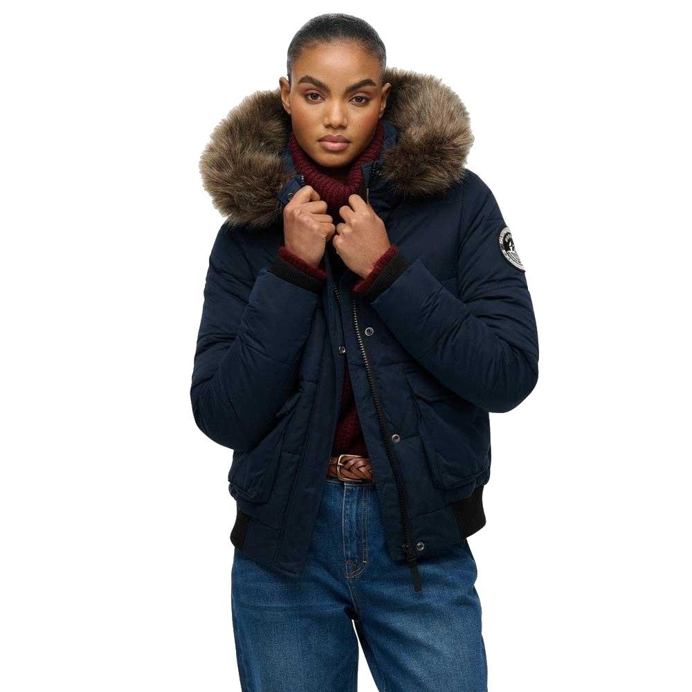 Superdry Damen Blau Bomberjacke Everest Ella - Bild 3