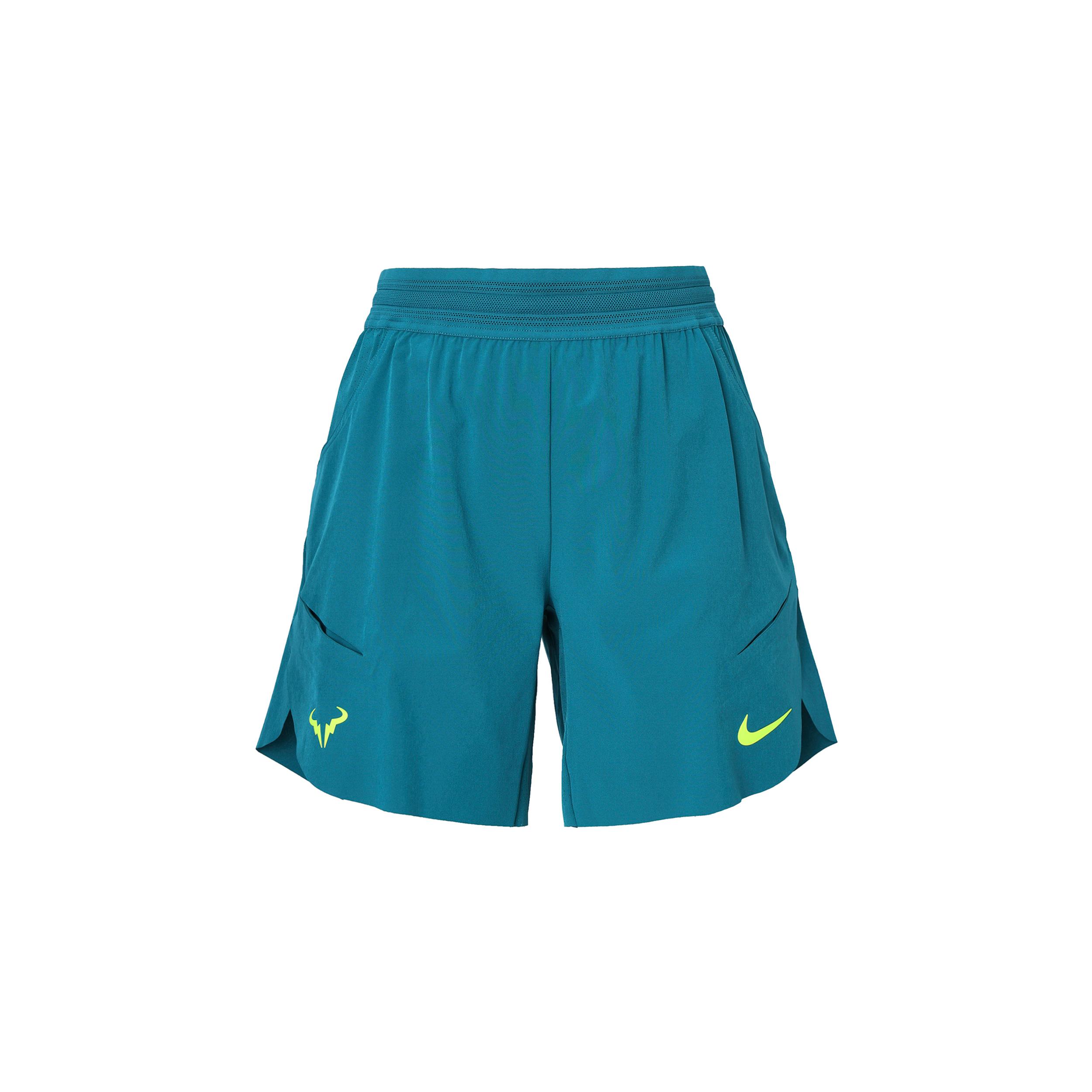 

New Nike RAFADri-FIT ADV SS24 Tennis Bottoms Men s Crystal Hole Water Duck Cyan DV2882-381 M