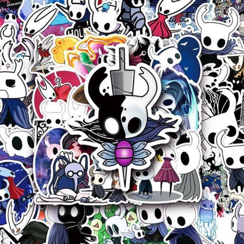 50/100 Stück Hollow Knight Spiel Graffiti Aufkleber DIY Dekoration Für Handys, Notizbücher, Wasserflaschen, Grußkarten Geschenke