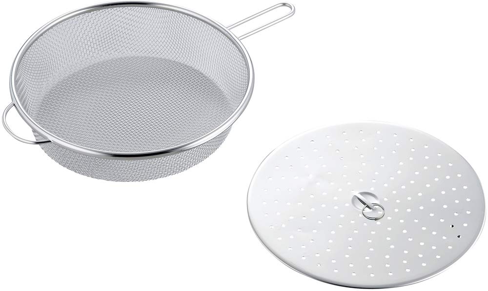 Shimomura Kihan Steaming and boiling cooking set that can be used conveniently with a frying pan in Boiling strainer and steamer Convenient set Easy