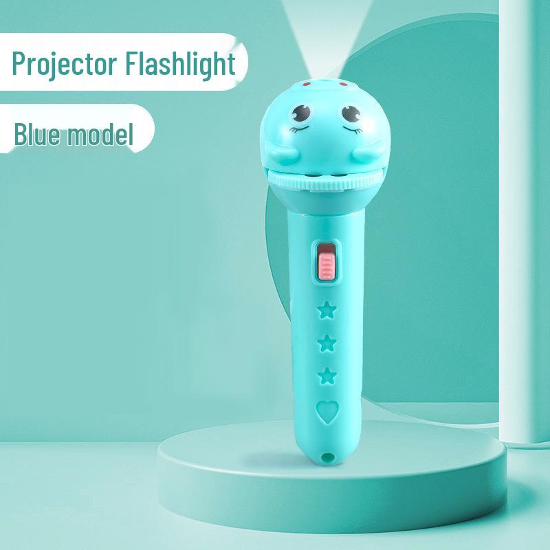 Children's Cartoon Projection Flashlight - Luminous Educational Toy