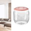 Toy Storage Stool Multipurpose Innovative Round Shape Transparent Storage Stool for Home Living