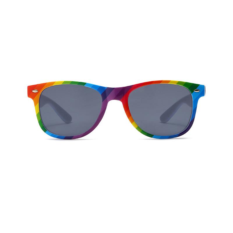 Óculos de sol arco-íris, óculos de festa, óculos de sol decorativos da moda, adequados para Halloween, festivais, uso casual diário e adereços de decoração de festa