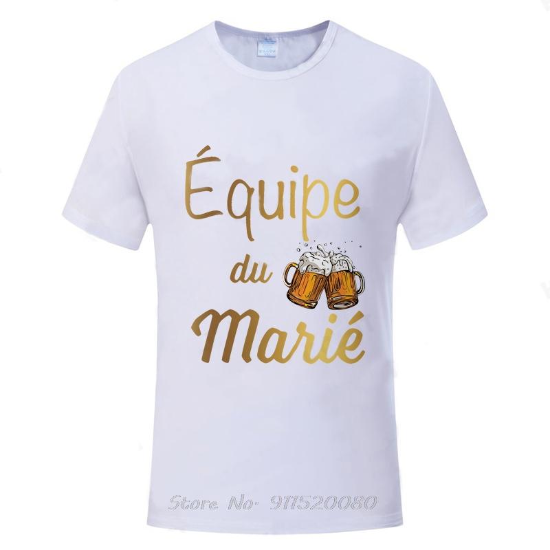 French Evg Team Married Tops Single Farewell Bachelor Oversized Tshirt Future Groom Cotton Tshirt Fashion Beer Unisex Tops Tees