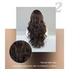 New Ladies Wig T-Part Lace Wigs Black and Brown Big Waves Mid-point Lace Wig Full Headgear Beauty Decoration