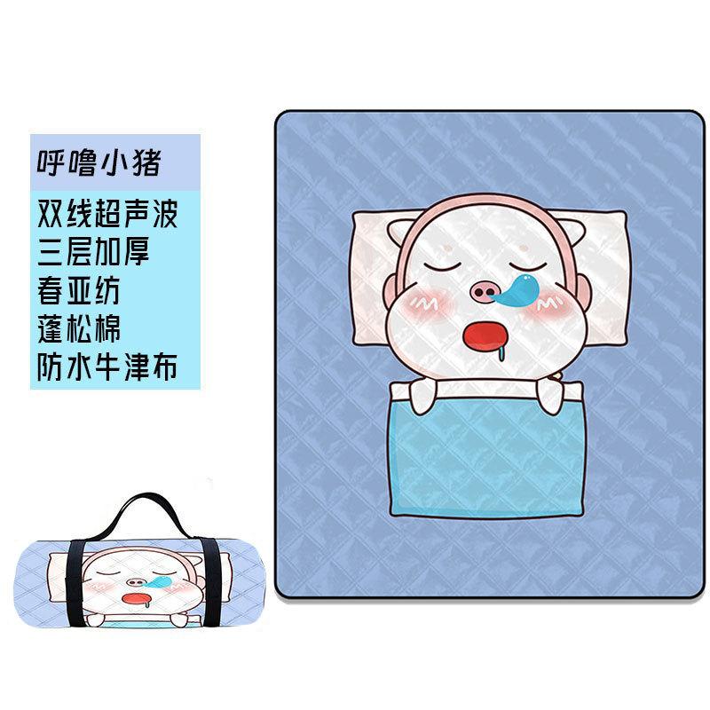 Ultrasonic Picnic Mat Thickened Camping Floor Mat Portable Beach Camping Mat Waterproof Outdoor Outing Cartoon Moisture-proof Mat