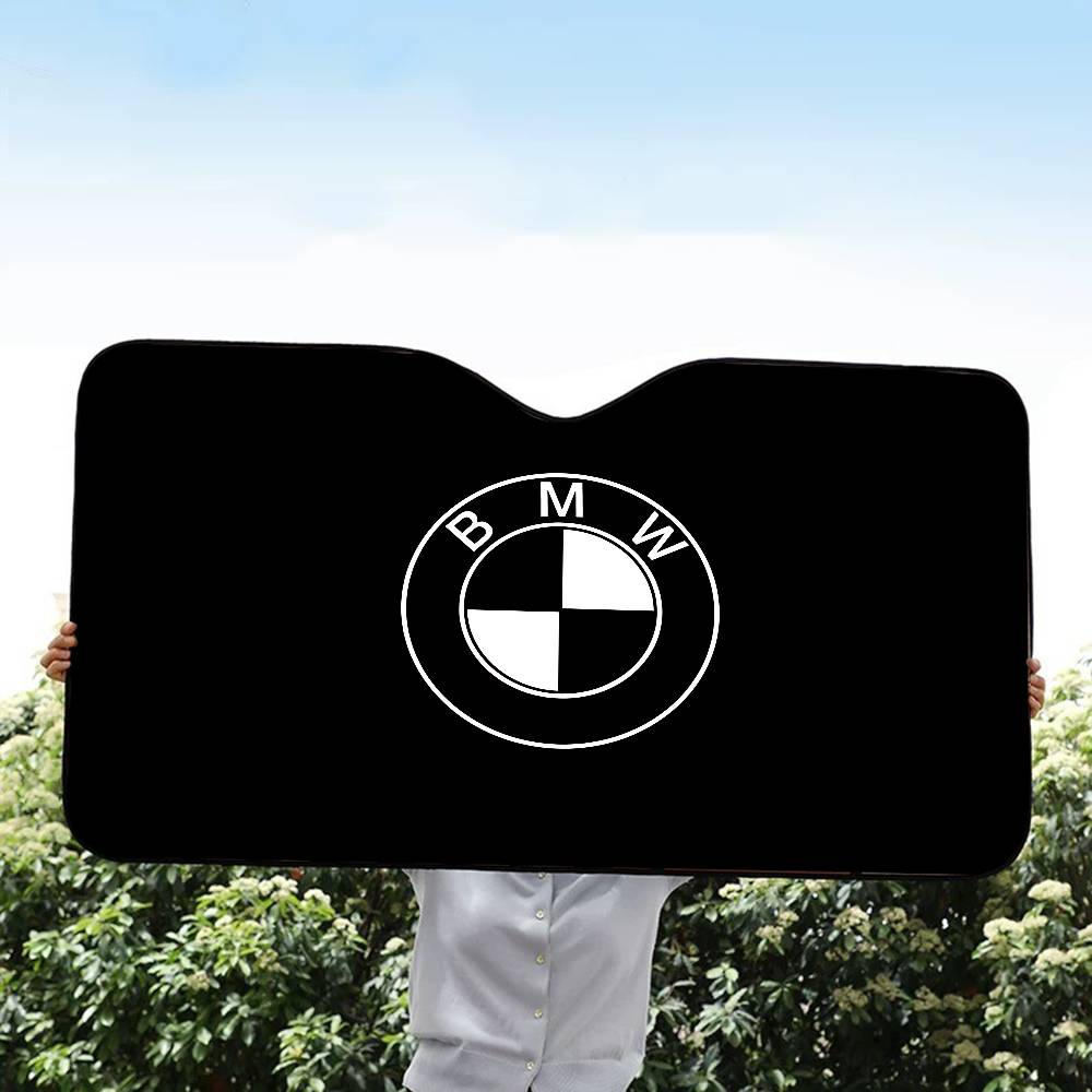 BBKG7 Luxury Sport Car B-BMWs Car Windshield Foldable Sun Shade Cover Block Reflector Portable Breathable Anti UV Protector Screen