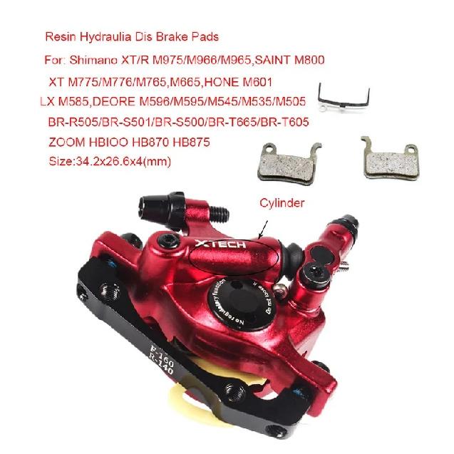 XTECH MTB Line Pulling Oil Pressure Calipers Hydraulic Disc Brake HB100 Front Rear 160MM MT200 M315 Scooter Bicycle Parts