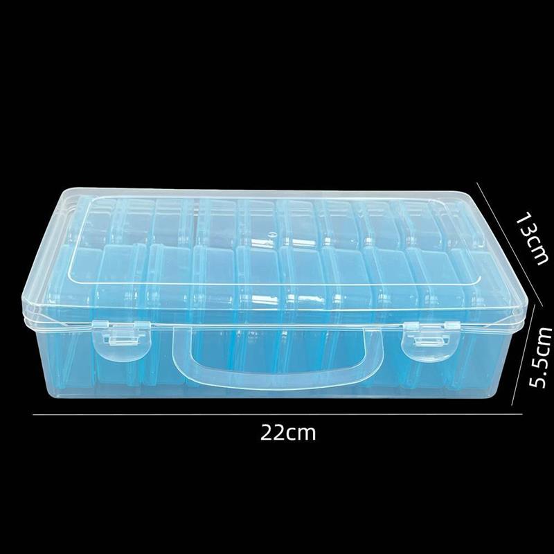 14/20grids PP Storage Box Mini Transparent Plastic Case Container Square Rectangle Packaging Box For Jewellry Beads Small Items