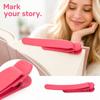 Silicone Bookmark Clip with Page, Blank Page for Books, Reading Tool for Men and Women