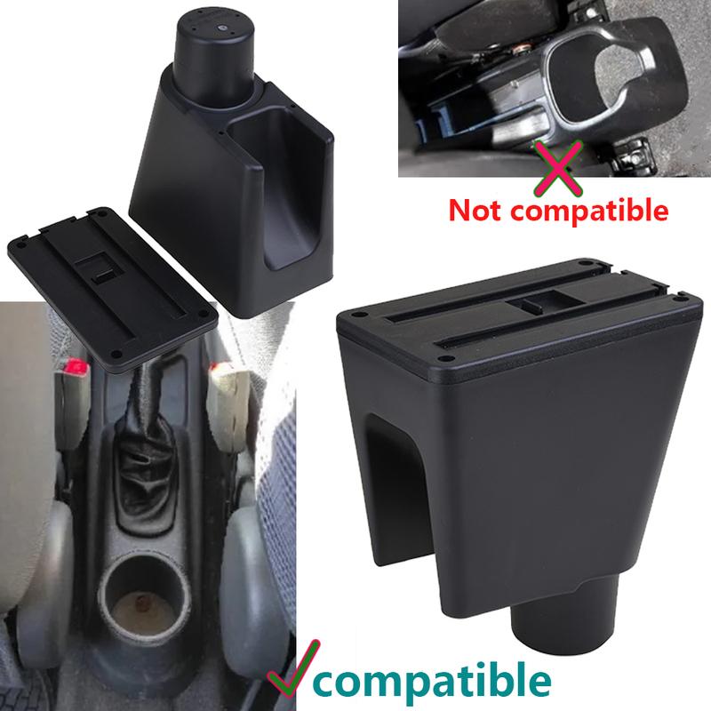 For Chevrolet Spark Armrest Box For Chevrolet Spark 3 III Aveo T200 Car Armrest Storage Box Cup Holder Retrofit Car Accessories