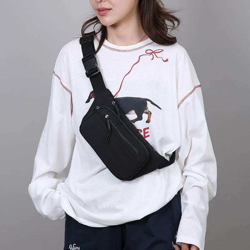 Women's Waterproof Nylon Convertible Waist Pack with Adjustable Strap Large Capacity Crossbody Chest Bag for Outdoor Activities