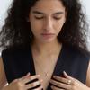 mimesi Tear Drop Necklace (snake chain)