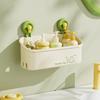 Bathroom Storage Rack with Suction Cup Large Capacity Strong Load-bearing