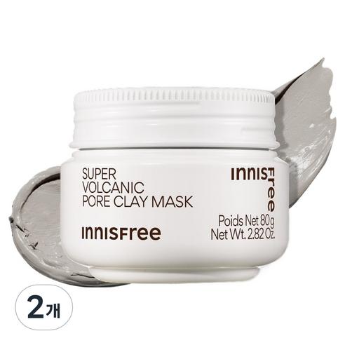 innisfree Super Volcanic Pore Clay Mask 80g Duopack 80G X 2