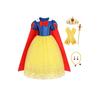 Snow White Princess Dress with Cape and Bow Accessory Yellow 2-3 Years Kids Costume