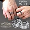 316L Stainless Steel Claddagh Rings for Lovers Retro-style Love Loyalty BFF Wedding Anniversary Irish Matching Couple Jewelry