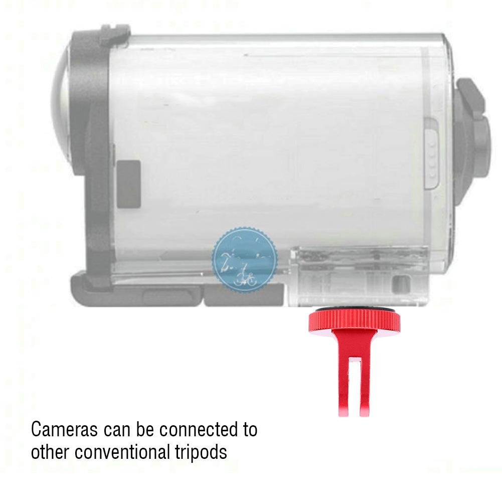 14 Mini Tripod Mount Adapter Video Action Camera Accessory Aluminum Alloy (Red)