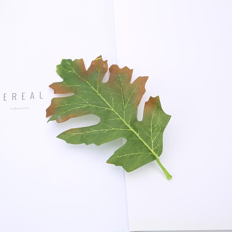 10Pcs Artificial Maple Leaves Fake Fall Leaf Artificial Plants For Autumn Decoration Wedding Home Wreath Christmas Decoration