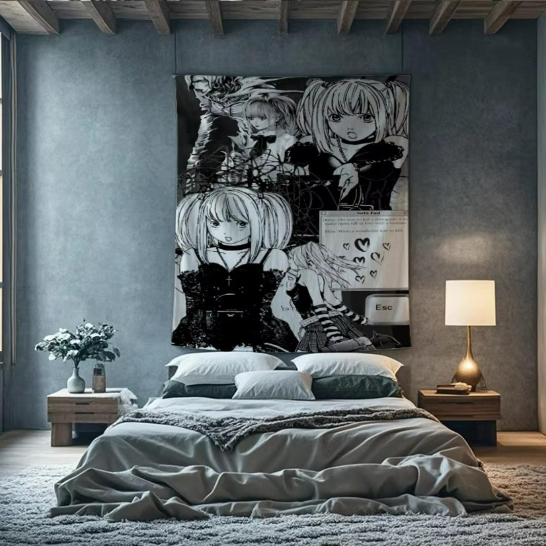 

Vikama Death Note Neon Light Animation Theme Bedroom Game Flow Room Animation Room Style Wall Hanging Room Decoration 74x94cm(29x37in)