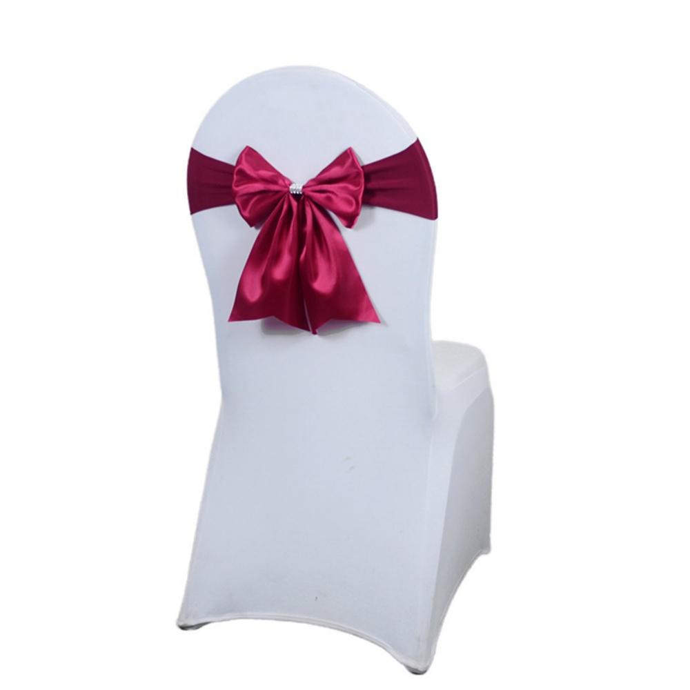 

Chair Bow Ties Elegant Satin Chair Sashes Event Chair Straps Multifunctional For Events Wedding