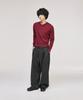 SIGNATURE Crop V-Neck Knit [Wine]