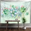 Vintage Green Tropical Plants Tapestry Wall Hanging Psychedelic Witchcraft Mystery Dorm Living Room Home Decor