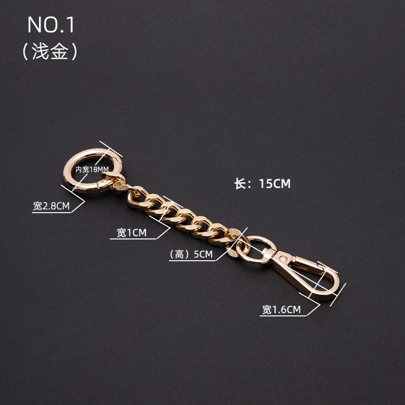 Neue Metalltaschenriemen-Verlängerungskette Rucksackriemen-Verlängerer Abnehmbare Schultergurt-Verlängerungskette Zubehör Separat verkauft
