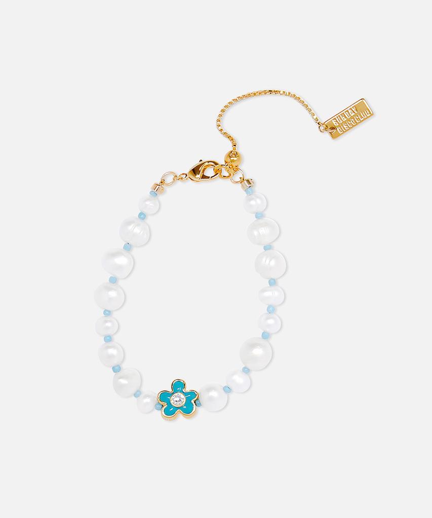 Sundaydiscoclub Cecil Pearl Bracelet Sky Blue