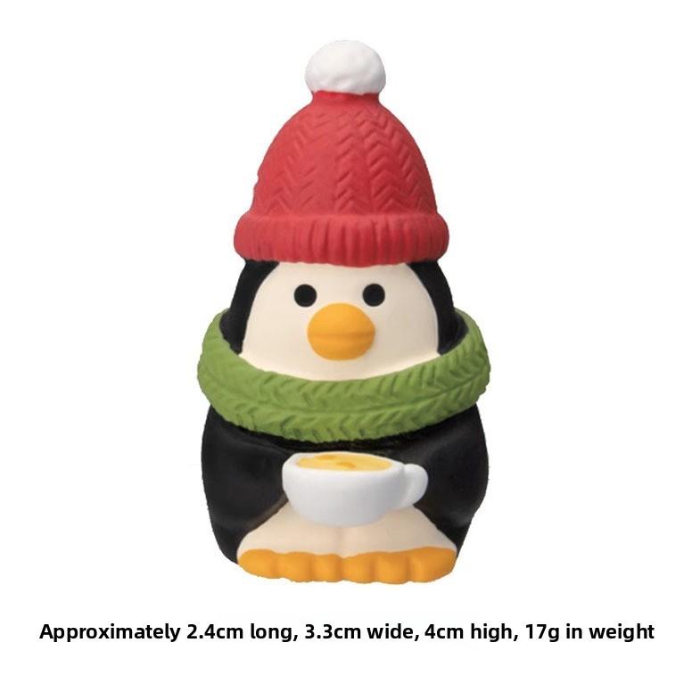 Christmas Resin Art Toys With Festive Mushroom And Cat Designs For Gift Giving