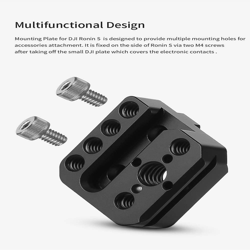 Buy Camera Mounting Plate for DJI Ronin S W/ Nato Rail Arri Locating