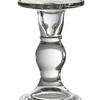Roman Column Crystal Glass Candlestick: Retro Ornament for Romantic Candlelight Dinners and Photo Props.