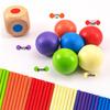 Cross-Border Montessori Wooden Dice Game for Kids – Educational, Colorful Math and Parent-Child Interaction Toy