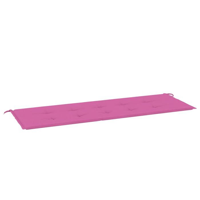 VidaXL Garden Bench Cushion, Non-Slip Chair Pad, Terrace Patio Living Room Decoration, Pink 150x50x4 361162