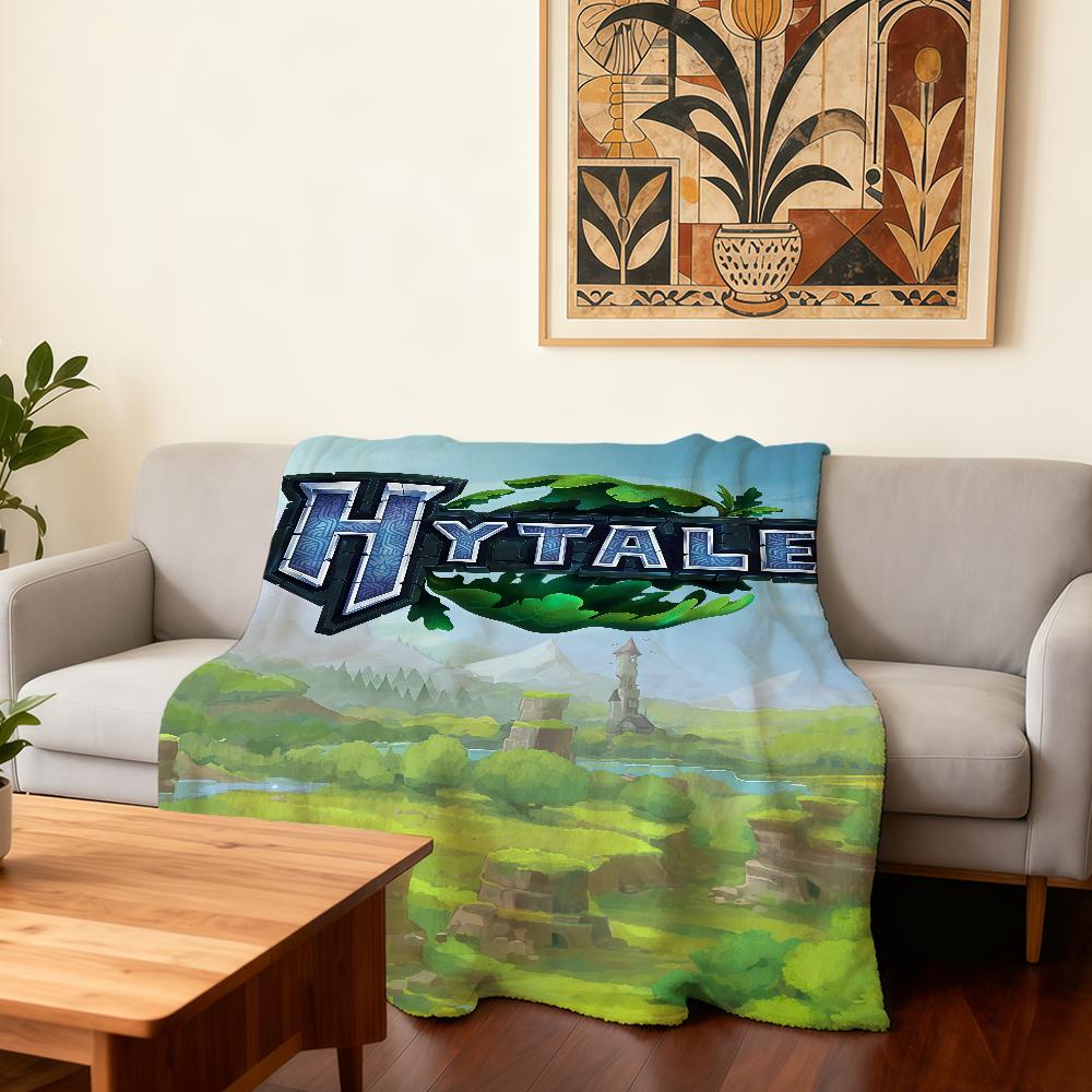 H-Hytale Game Blanket Super Warm Comfortable Plush Throw Blanket Child Home Sofa Bedroom Gift 30x40in