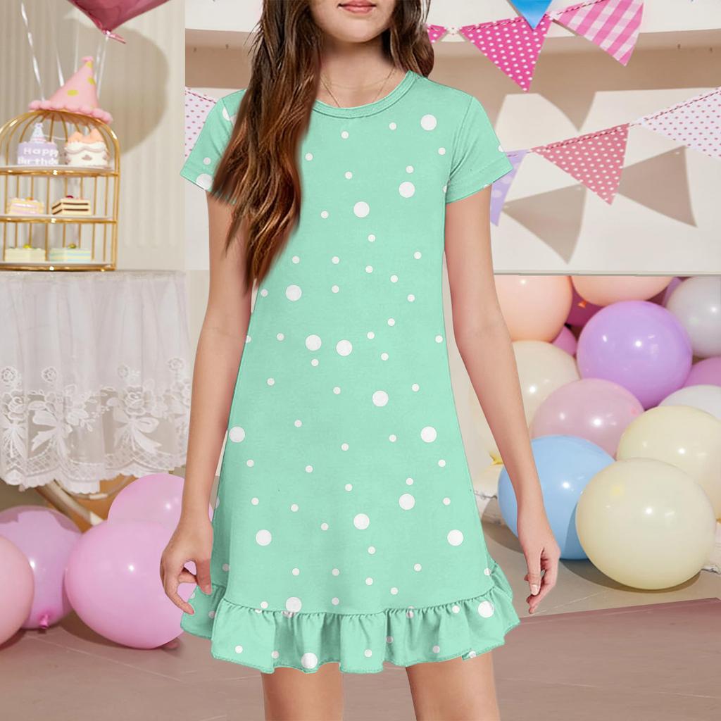 Girls' Pocket Dress - Short Sleeve Loungewear