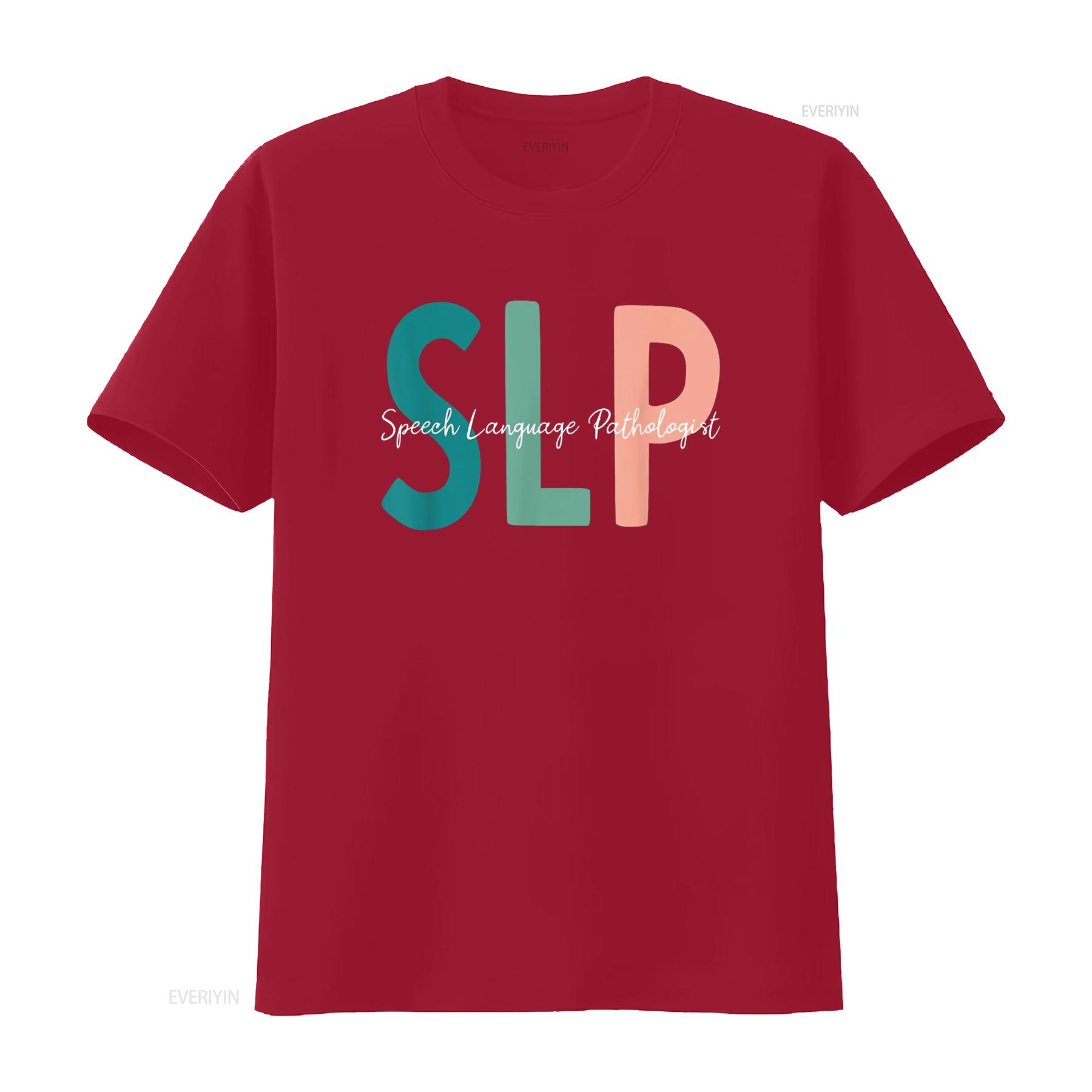 Speech Language Pathologist Therapy SLP T Shirt vintage Washed fashion Unisex homme graphic Breathable designer clothes S